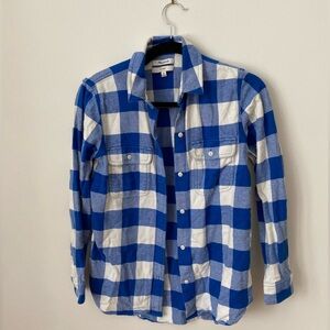 Madewell Blue Flannel Shirt